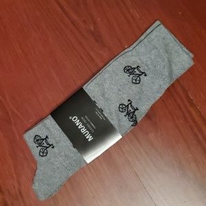 NWT. MURANO Dress Socks with bikes on them.